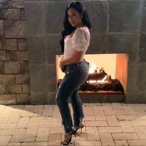 Fashion nova white corset crop top